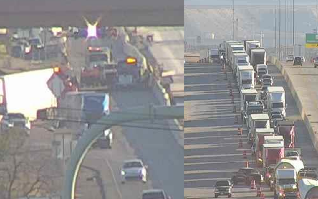 Accidente en la I-10 Oeste cerca de Vinton provoca cierre de carriles