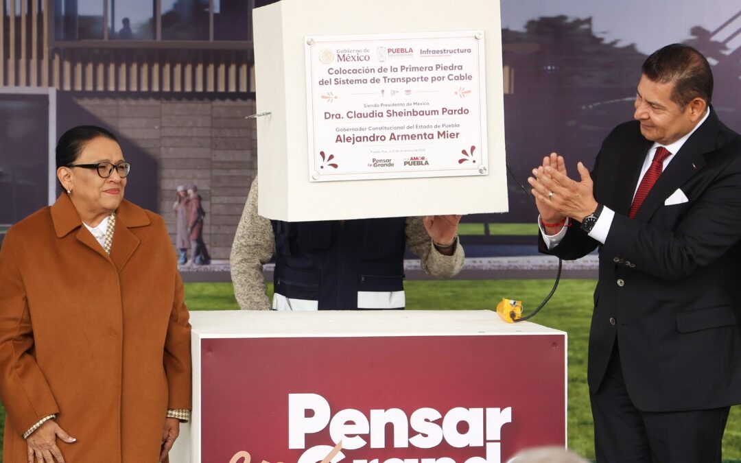 Gobernador Alejandro Armenta Inicia la Construcción del Cablebús de Puebla