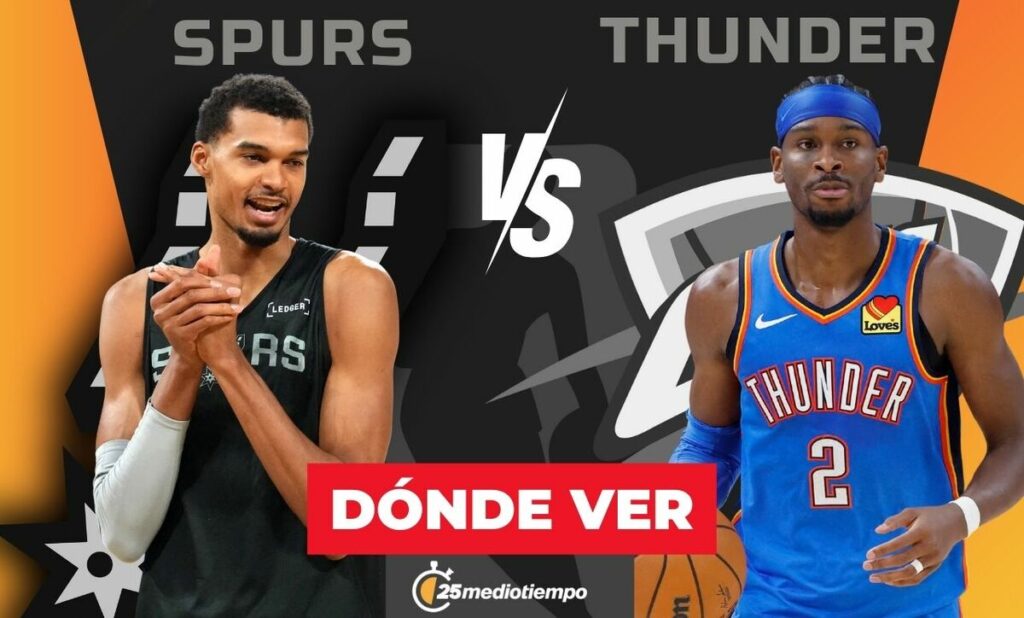 OKC Thunder y Spurs: Cómo ver EN VIVO las Semifinales de la NBA Cup 2025