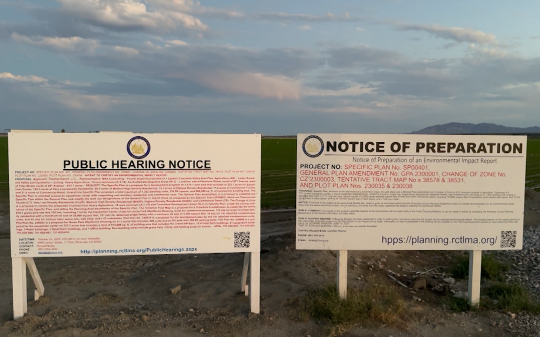 Comunidad del Este del Valle Se Opone al Proyecto Thermal Ranch: Manifestación Programada