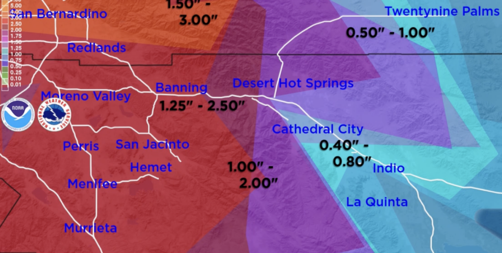 Tormenta Invernal Afecta el Valle de Coachella en Nochebuena
