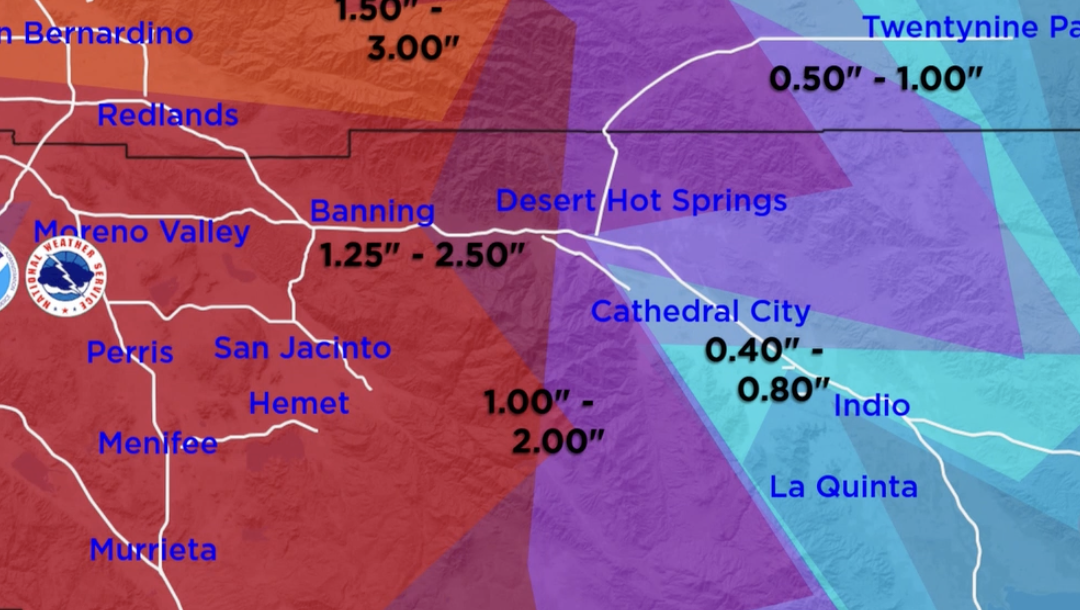 Tormenta Invernal Afecta el Valle de Coachella en Nochebuena