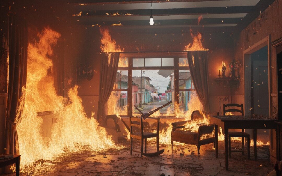 Incendio en Saltillo: Adolescentes Traviesos Provocan Fuego al Lanzar Cuetes en Colonia María del Carmen Cavazos