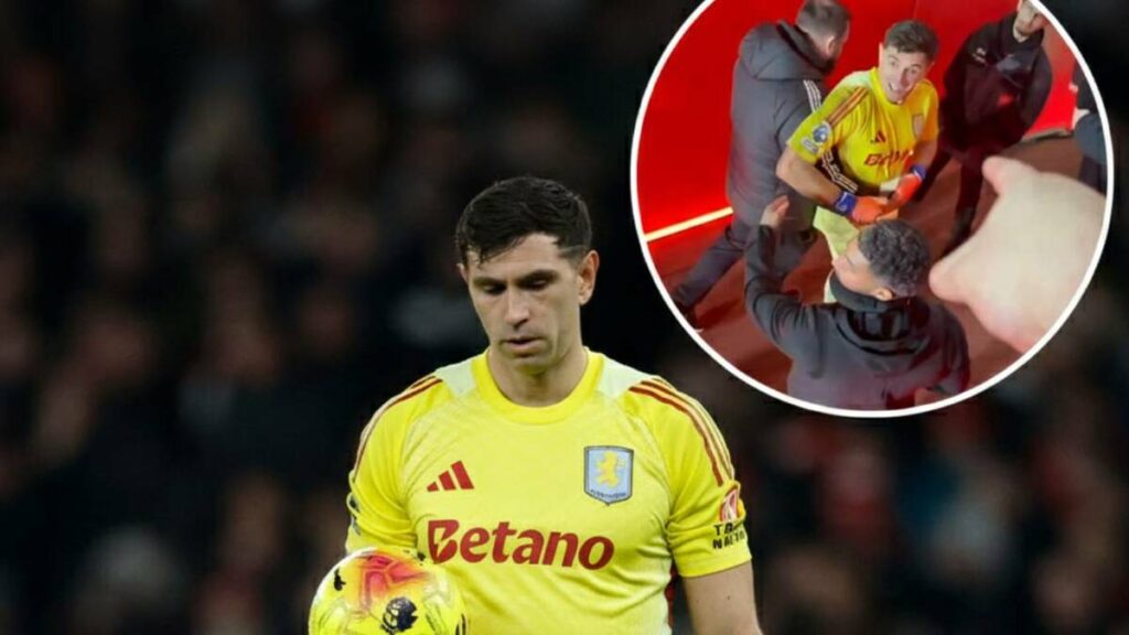 Altercado entre Dibu Martínez y aficionados del Arsenal: El video que no te puedes perder