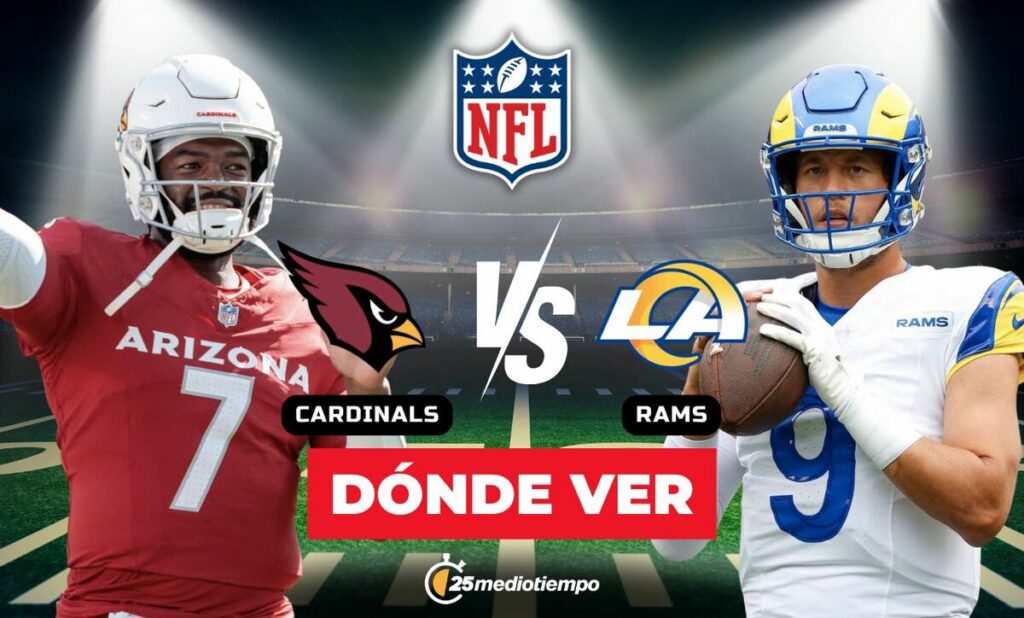 ¡No te pierdas Cardinals vs. Rams EN VIVO! Horario y canal de la Semana 18 de la NFL 2026