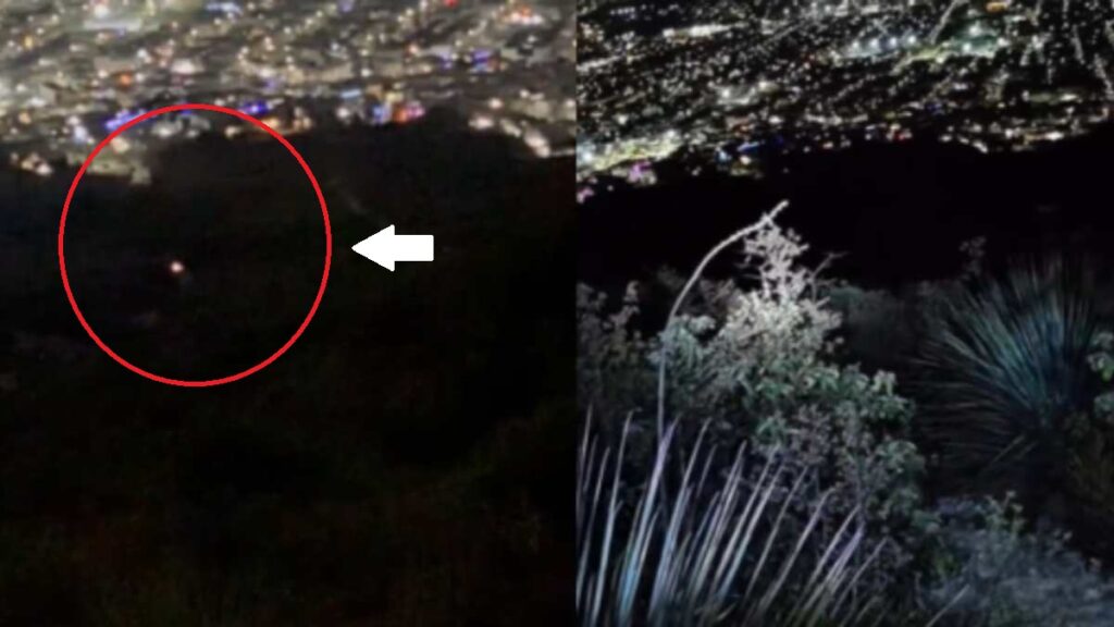 Extrañas luces captadas por senderistas en el Cerro de las Mitras en Santa Catarina | VIDEO