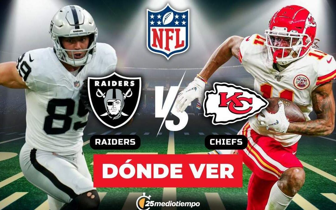 ¿Cómo y dónde ver EN VIVO el emocionante partido Chiefs vs Raiders de la Semana 18 de la NFL?