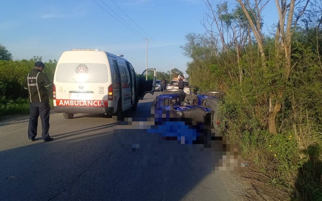 Fallece Mujer y Hombre Resulta Herido en Accidente de Cuatrimoto en Montemorelos