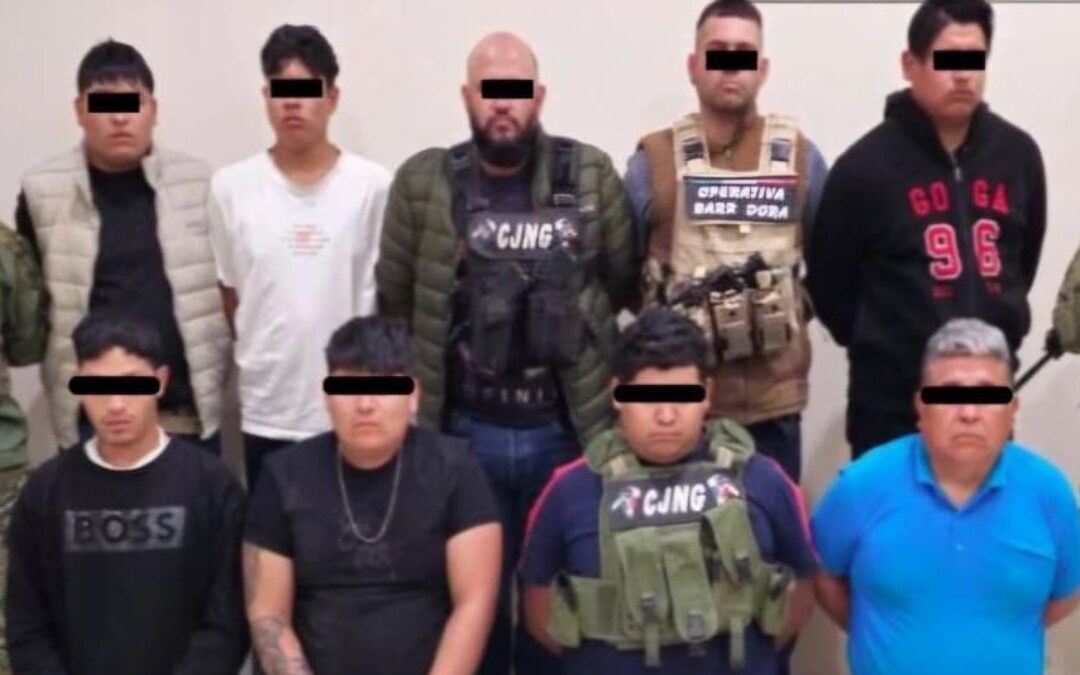 Capturan a 9 miembros de ‘La Barredora’ del CJNG en Tecamachalco, Puebla