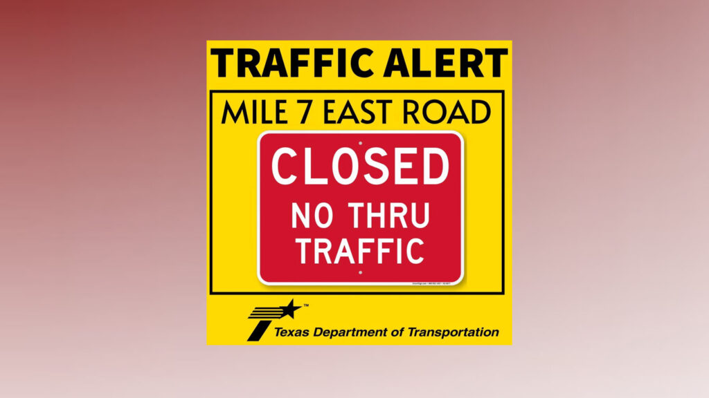 Cierre de Milla 7 East en McAllen: Inician trabajos de reconstrucción el 19 de enero