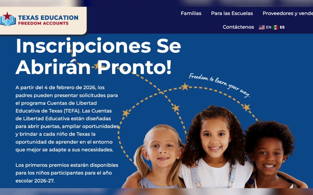 Texas Impulsa el Programa Cuentas de Libertad Educativa para Ampliar Opciones Escolares
